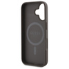 Guess Peony Script MagSafe - Etui iPhone 16 (brązowy) (GUHMP16SPGPYSW)