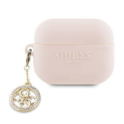 Guess 3D Rubber 4G Diamond Charm - Etui AirPods Pro 2 (Różowy) (GUAP23DSLGHDP)