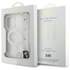 Guess IML Glitter With Pearl Strap MagSafe - Etui iPhone 16 Pro (przezroczysty) (GUHMP16LHGCRELST)