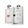Karl Lagerfeld IML Choupette Head & Monogram - Etui iPhone 15 Pro (różowy) (KLHCP15LHKLPCHP)