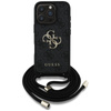 Guess 4G Big Logo Cord Strap Crossbody - Etui do iPhone 16 Pro Max (czarny) (GUHCP16XP4GMGCRK)