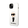 Karl Lagerfeld Silicone NFT Ikonik - Etui iPhone 14 Plus (biały) (KLHCP14MSNIKBCH)