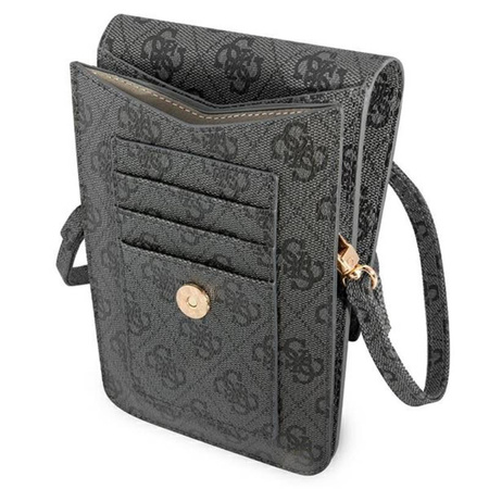 Guess 4G Big Metal Logo Phone Bag – Torba z przegrodą na smartfona (czarny) (GUWBG4GFGR)