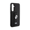 Karl Lagerfeld Gripstand Saffiano Karl & Choupette Pins - Etui Samsung Galaxy S23 FE (czarny) (KLHCS23FEGSAKCPK)