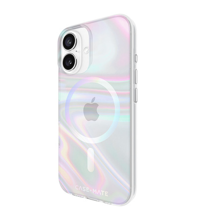 Case-Mate Soap Bubble MagSafe - Etui iPhone 16 (Iridescent) (CM054330)
