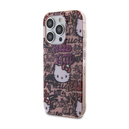 Hello Kitty IML Tags Graffiti - Etui iPhone 13 Pro (różowy) (HKHCP13LHDGPTP)