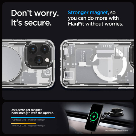 Spigen Ultra Hybrid Mag MagSafe - Etui do iPhone 15 Pro (Zero One White) (ACS07036)