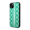 Karl Lagerfeld Monogram Stripe - Etui iPhone 14 Plus (zielony) (KLHCP14MPGKLSKN)