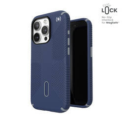 Speck Presidio2 Grip ClickLock & MagSafe - Etui iPhone 15 Pro (Coastal Blue / Dust Grey) (150447-3206)
