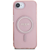 Guess IML Glitter Circle MagSafe - Etui do iPhone 16e (różowy) (GUHMPSE4HFGEREP)