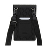 Karl Lagerfeld Saffiano Monogram Ikonik - Torebka crossbody na telefon (czarny) (KLWBSAKHPKK)