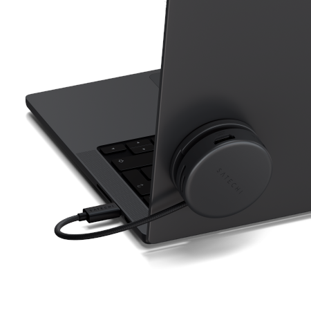 Satechi OntheGo 7-in-1 Multiport Adapter - adapter do urządzeń mobilnych (USB-C PD, 2x USB-A, HDMI 4K, Ethernet, czytnik kart micro/SD) (space black) (ST-POTG7C)