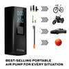 Statik TireHero Wireless Air Pump - bezprzewodowa sprężarka powietrza z wbudowanym powerbankiem 6000 mAh (black) (PUP-0590)