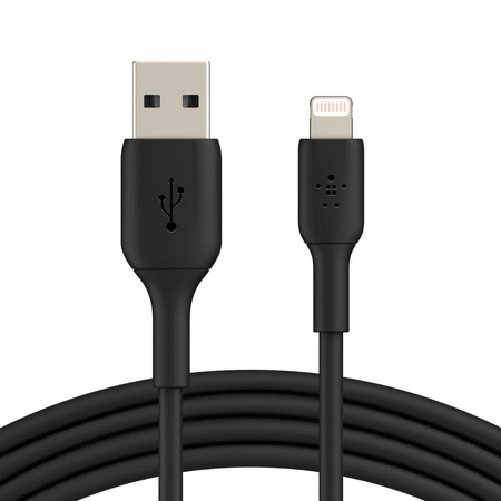 Belkin Kabel PVC USB-A/Lightning, 3m, czarny (CAA001BT3MBK)