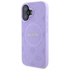 Guess Saffiano Peony Classic Logo MagSafe - Etui iPhone 16 (fioletowy) (GUHMP16SPSAPSMEU)