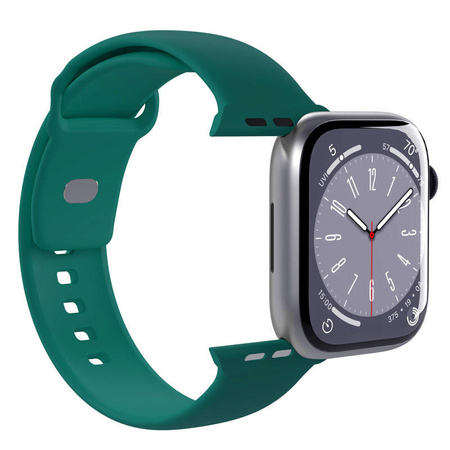PURO ICON - Elastyczny pasek do Apple Watch 44/45/46/49 mm (S/M & M/L) (Jade) (PUICNAW44DKGRN)