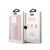 Karl Lagerfeld 3D Rubber Glitter Logo - Etui iPhone 15 Pro Max (różowy) (KLHCP15X3DMBKCP)