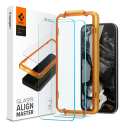 Spigen Alm Glas.TR 2-Pack - Szkło hartowane do Google Pixel 8A (2 szt.) (Przezroczysty) (AGL07464)