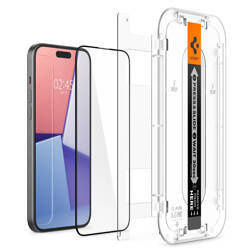 Spigen GLAS.TR EZ FIT FC - Szkło hartowane do iPhone 15 (Czarna ramka) (AGL06908)