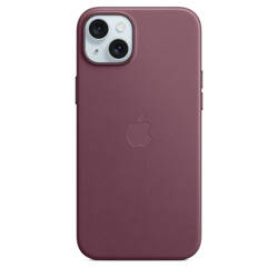 Apple Etui z tkaniny FineWoven z MagSafe do iPhone’a 15 Plus - rubinowa morwa (MT4A3ZM/A)