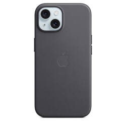 Apple Etui z tkaniny FineWoven z MagSafe do iPhone’a 15 - czarny (MT393ZM/A)