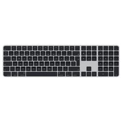 Apple Klawiatura Magic Keyboard z Touch ID i polem numerycznym dla modeli Maca z czipem Apple – angielski (Wielka Brytania) – czarne klawisze (MMMR3B/A)