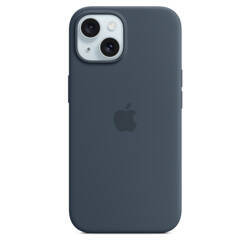 Apple Silikonowe etui z MagSafe do iPhone’a 15 Plus - sztormowy błękit (MT123ZM/A)