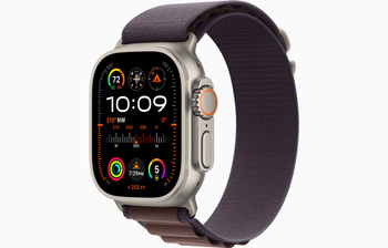 Apple Watch Ultra 2 GPS + Cellular, 49mm Koperta z tytanu z opaską Alpine w kolorze indygo - Large (MREW3WB/A)