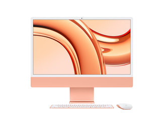 Apple iMac 24" M3 (8-core CPU, 10-core GPU) 16GB RAM 256GB SSD - Pomarańczowy (Z19R/A/R1)