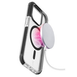 Cellularline Tetra Force Strong Guard Mag - Etui iPhone 15 Pro MagSafe z powłoką MICROBAN (przezroczysty) (TETRACMAGIPH15PROT)