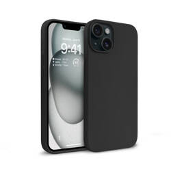 Crong Color Cover - Etui iPhone 15 (czarny) (CRGCOLRIP1561BLK)