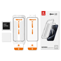 Crong EasyShield 2-Pack - Szkło hartowane iPhone 15 Pro Max (2 sztuki) (CRGES2PIP1567P)