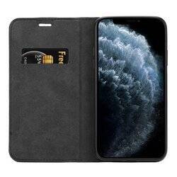 Crong Folio Case - Etui iPhone 11 Pro Max z klapką na magnes (czarny) (CRG-FLC-IP11PM-BLK)