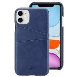 Crong Neat Cover - Etui iPhone 11 Pro z kieszeniami (niebieski) (CRG-NTC-IPH11P-BLUE)