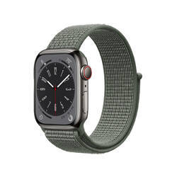 Crong Nylon - Pasek sportowy do Apple Watch 42/44/45/49 mm (Military Green) (CRG-44NLB-MGN)