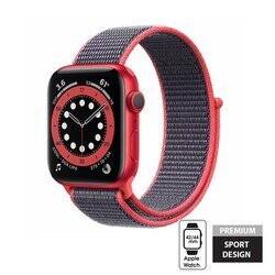 Crong Nylon - Pasek sportowy do Apple Watch 42/44/45/49mm (Electric Pink) (CRG-44NLB-PNK)