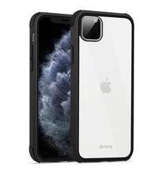 Crong Trace Clear Cover - Etui iPhone 11 Pro (czarny/czarny) (CRG-TRC-IP11P-BB)