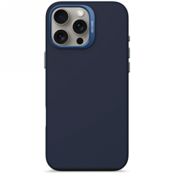 Decoded AntiMicrobial Silicone Backcover - silikonowa obudowa ochronna do iPhone 16 Pro Max kompatybilna z MagSafe (blue print) (D25IPO16PMBCS9BT)