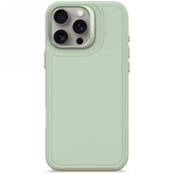 Decoded AntiMicrobial Silicone Stacks Backcover - silikonowa obudowa ochronna do iPhone 16 Pro Max kompatybilna z MagSafe (mist green) (D25IPO16PMBCST9MN)