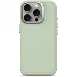 Decoded AntiMicrobial Silicone Stacks Backcover - silikonowa obudowa ochronna do iPhone 16 Pro kompatybilna z MagSafe (mist green) (D25IPO16PBCST9MN)