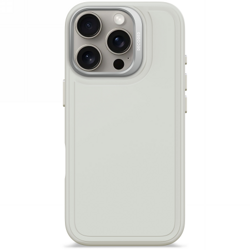 Decoded AntiMicrobial Silicone Stacks Backcover - silikonowa obudowa ochronna do iPhone 16 Pro kompatybilna z MagSafe (stone gray) (D25IPO16PBCST9SY)