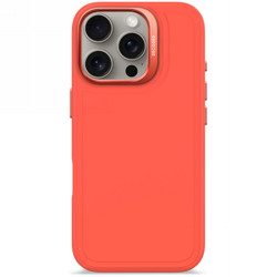 Decoded AntiMicrobial Silicone Stacks Backcover - silikonowa obudowa ochronna do iPhone 16 Pro kompatybilna z MagSafe (tangerine) (D25IPO16PBCST9TE)