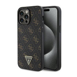 Guess 4G Triangle Metal Logo - Etui iPhone 14 Pro Max (czarny) (GUHCP14XPG4GPK)