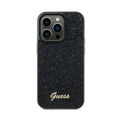 Guess Disco Metal Script - Etui iPhone 12 / iPhone 12 Pro (czarny) (GUHCP12MPMSDGSK)