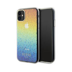 Guess IML Faceted Mirror Disco Iridescent - Etui iPhone 11 (Iridescent) (GUHCN61HDECMI)