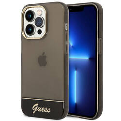 Guess Translucent - Etui iPhone 14 Pro Max (czarny) (GUHCP14XHGCOK)