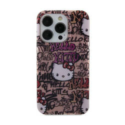 Hello Kitty IML Tags Graffiti - Etui iPhone 15 (różowy) (HKHCP15SHDGPTP)