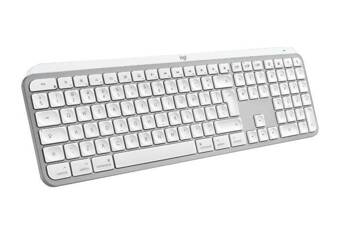 Logitech Klawiatura bezprzewodowa MX Keys S for Mac jasnoszary US (920-011638)