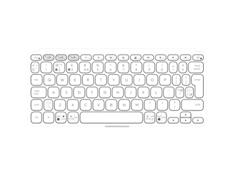 Logitech klawiatura Keys-To-Go 2 jasnoszara (US) (920-012985)