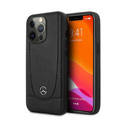 Mercedes Leather Urban Line - Etui iPhone 15 Pro Max (czarny) (MEHCP15XARMBK)